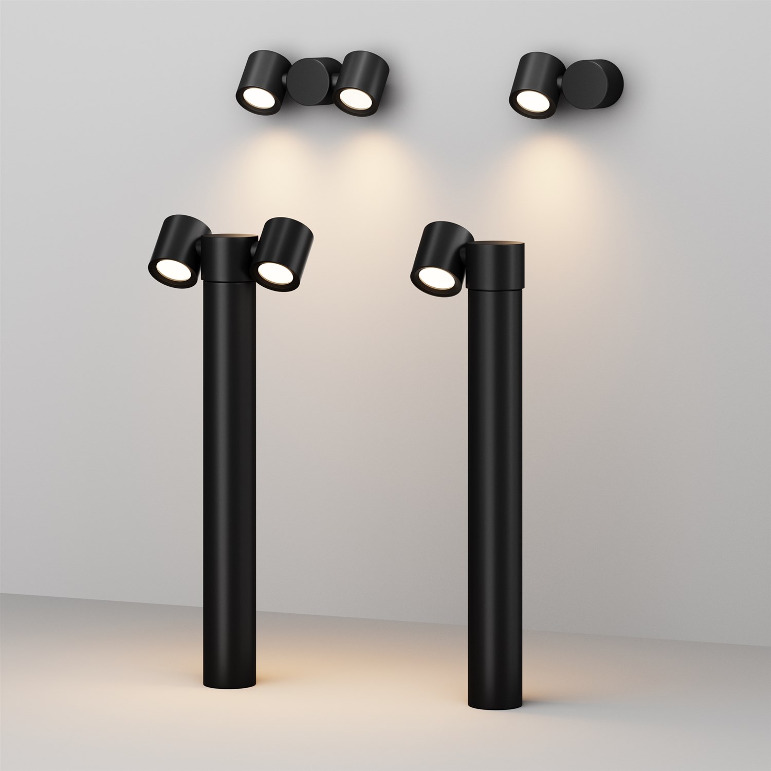 Maytoni Outdoor Wall Street Ландшафтный светильник цвет: черный O010FL-02B