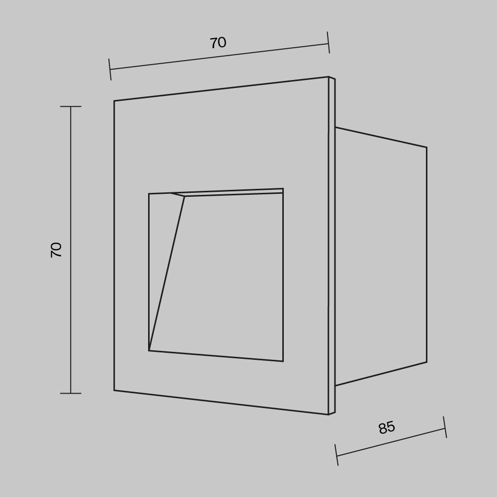 Maytoni Outdoor Arca Подсветка для лестниц цвет: белый O038-L3W