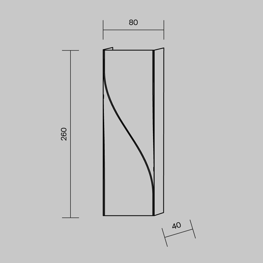 Maytoni Outdoor Twist Архитектурная подсветка цвет: черный O040WL-L11B3K