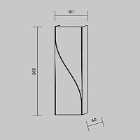 Maytoni Outdoor Twist Архитектурная подсветка цвет: черный O040WL-L11B3K