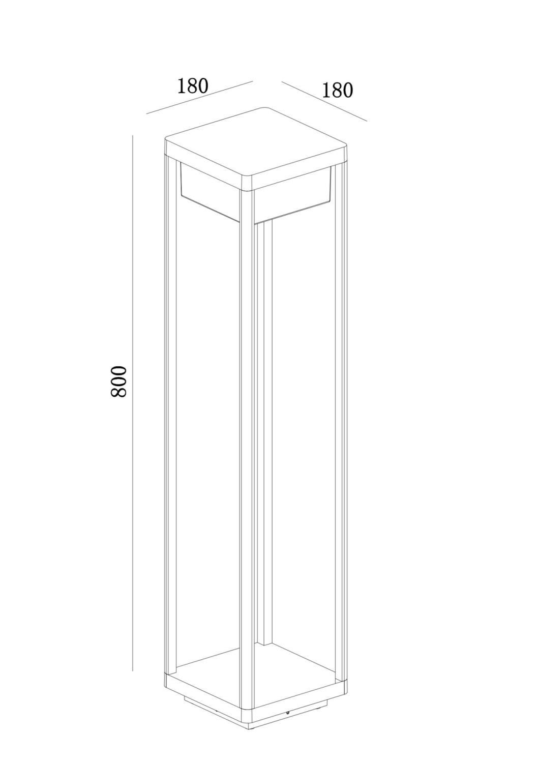 Maytoni Outdoor Baker Street Ландшафтный светильник цвет: черный O021FL-L10B3K